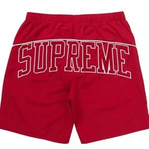 Supreme Bold Red Athletic Shorts